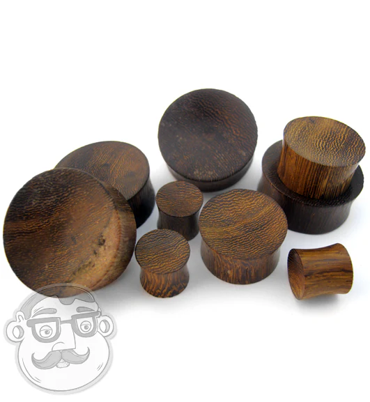 Concave Snake Wood Plugs - Mrs Treak