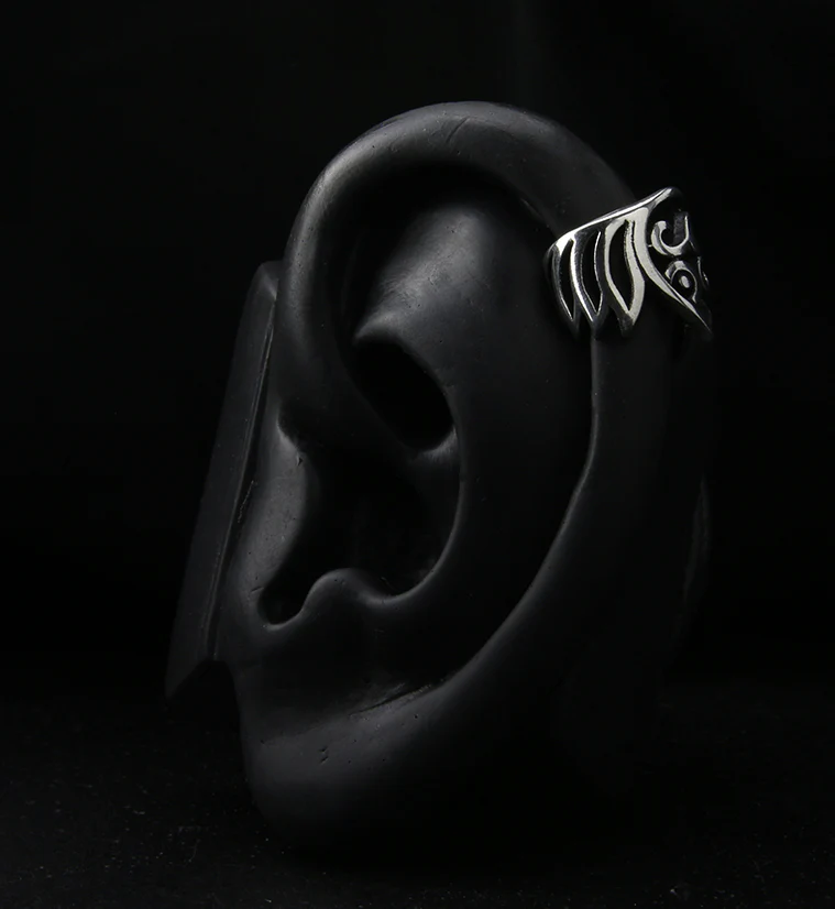 Chaplet White Brass Ear Cuff - Mrs Treak