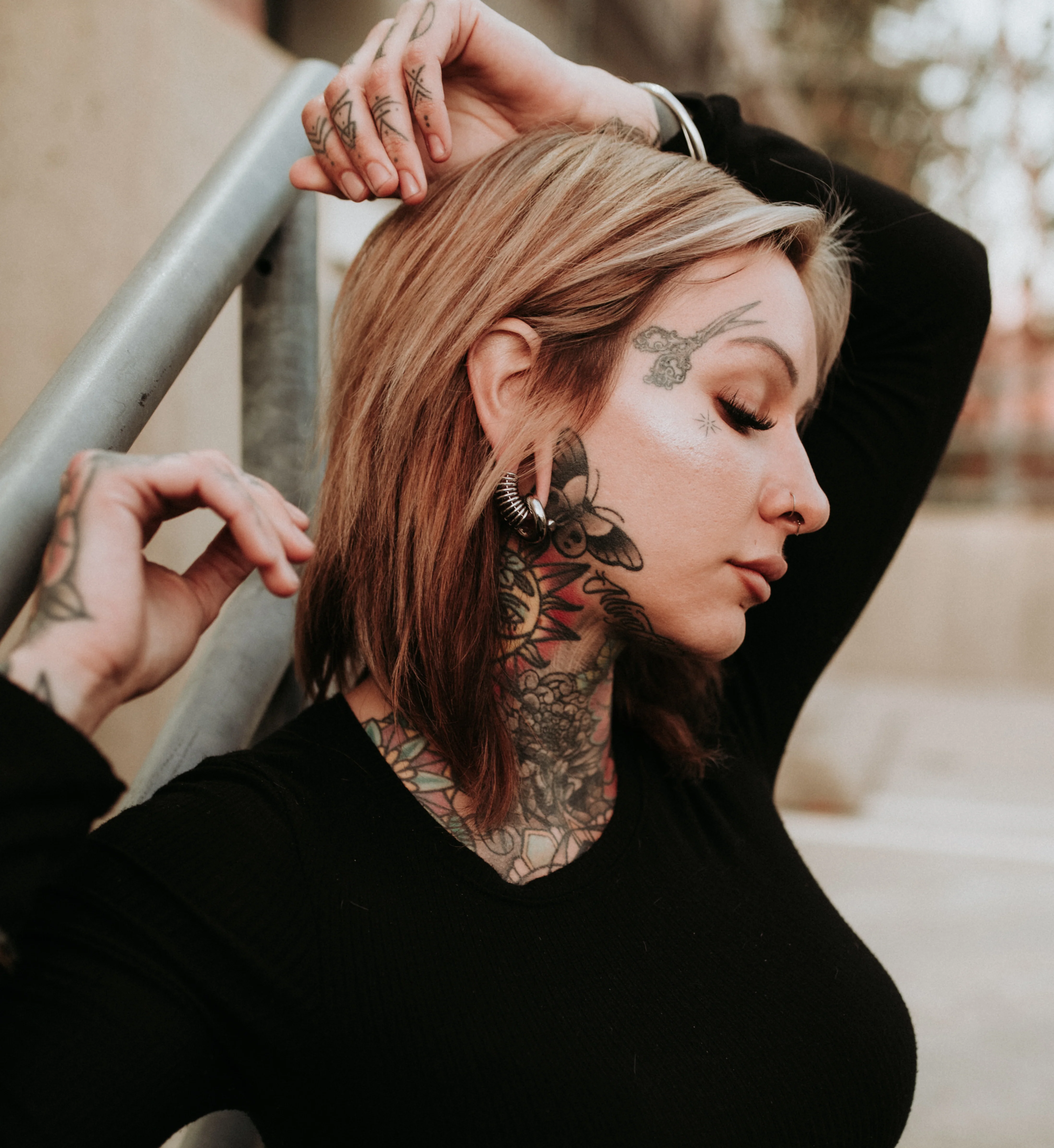 Stacked Stainless Steel Rings - 10 Ring Stack - Mrs Treak