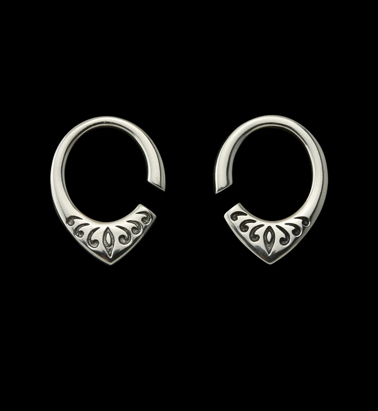 Fleck White Brass Ear Weights - Mrs Treak