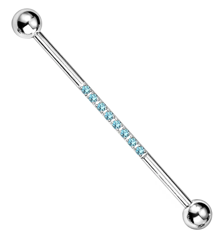 Center Line Aqua CZ Industrial Barbell - Mrs Treak