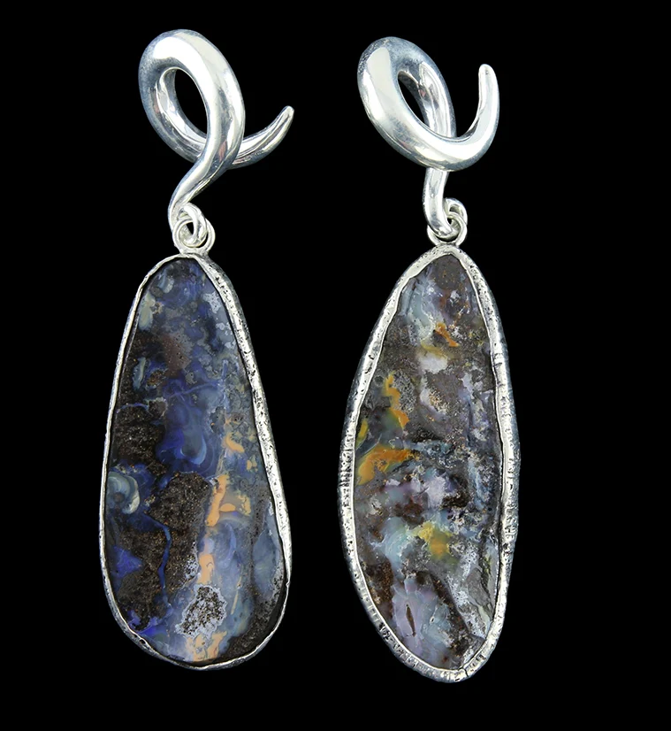 Boulder Opal Ear Weights Version 4 - Mrs Treak