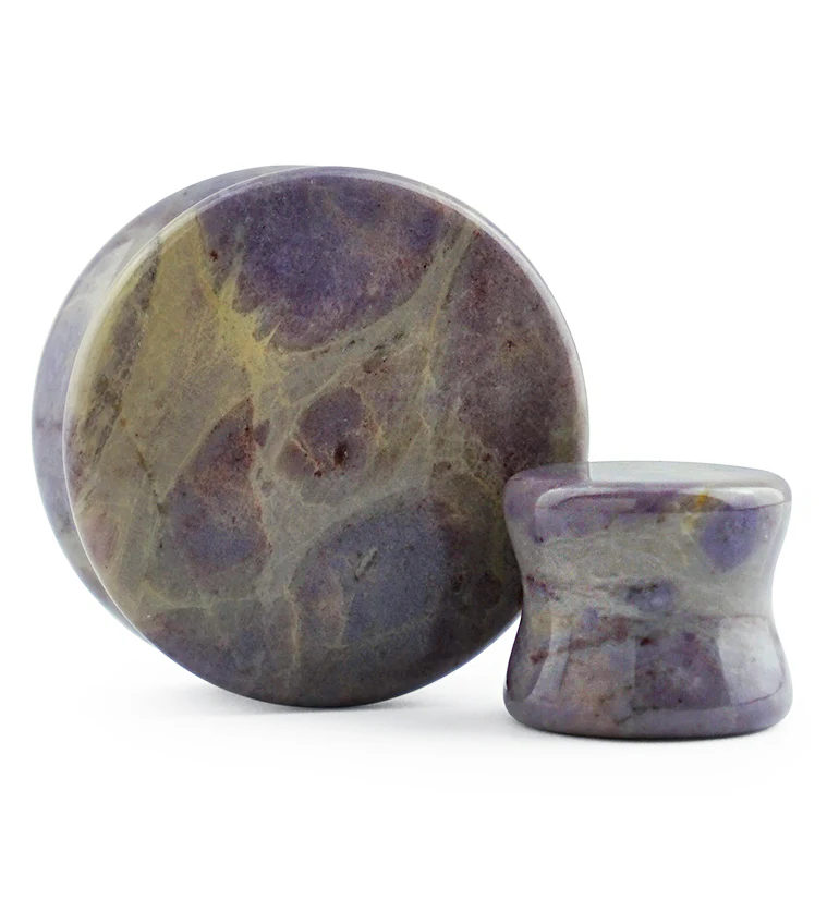 Turkish Purple Jade Stone Plugs - Mrs Treak