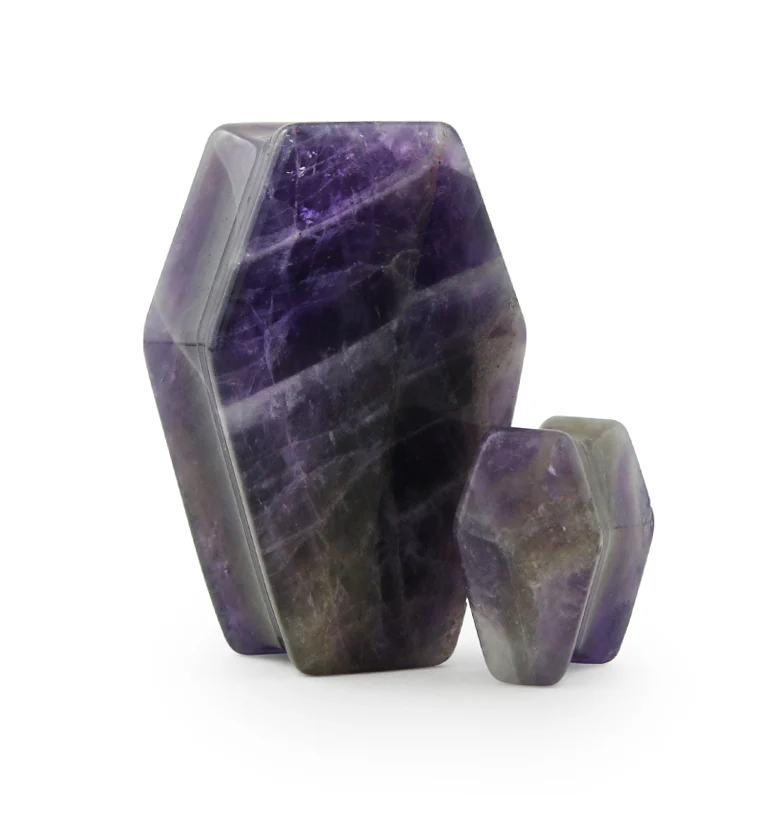 Amethyst Stone Coffin Plugs - Mrs Treak