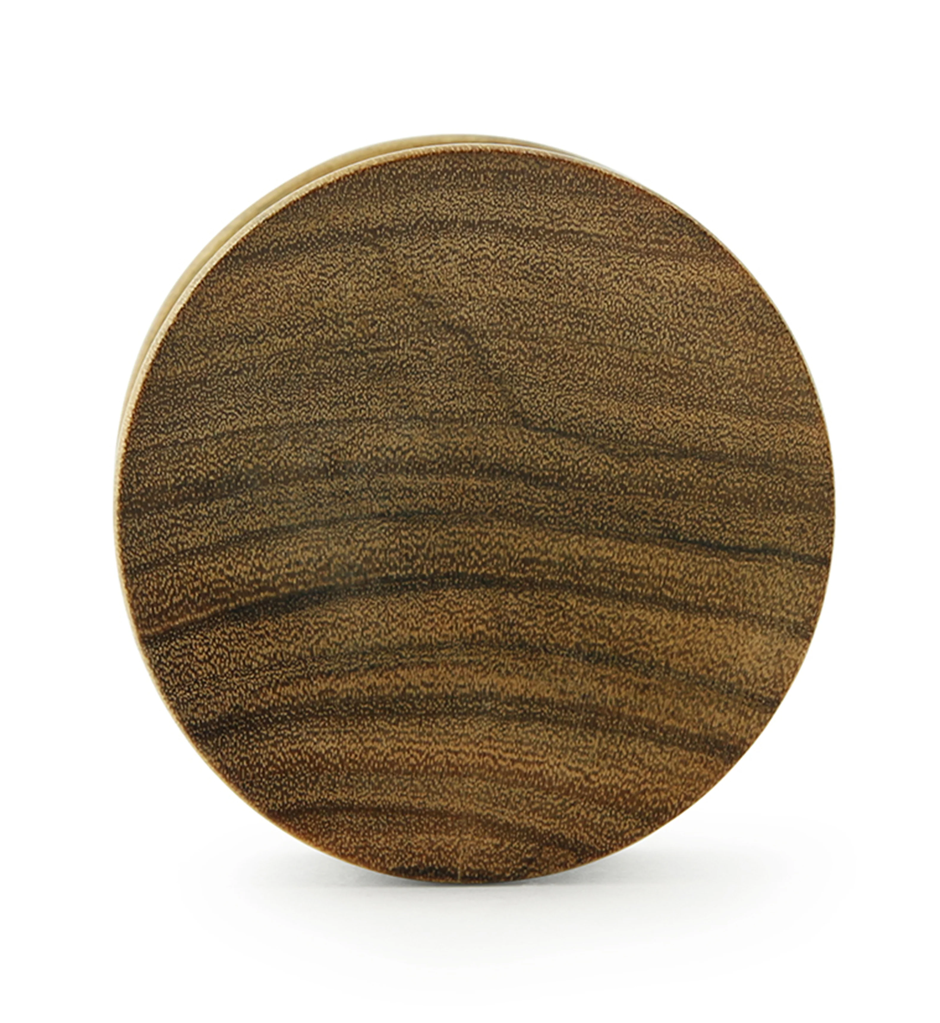 Olive Wood Concave Top Hat Plugs - Mrs Treak