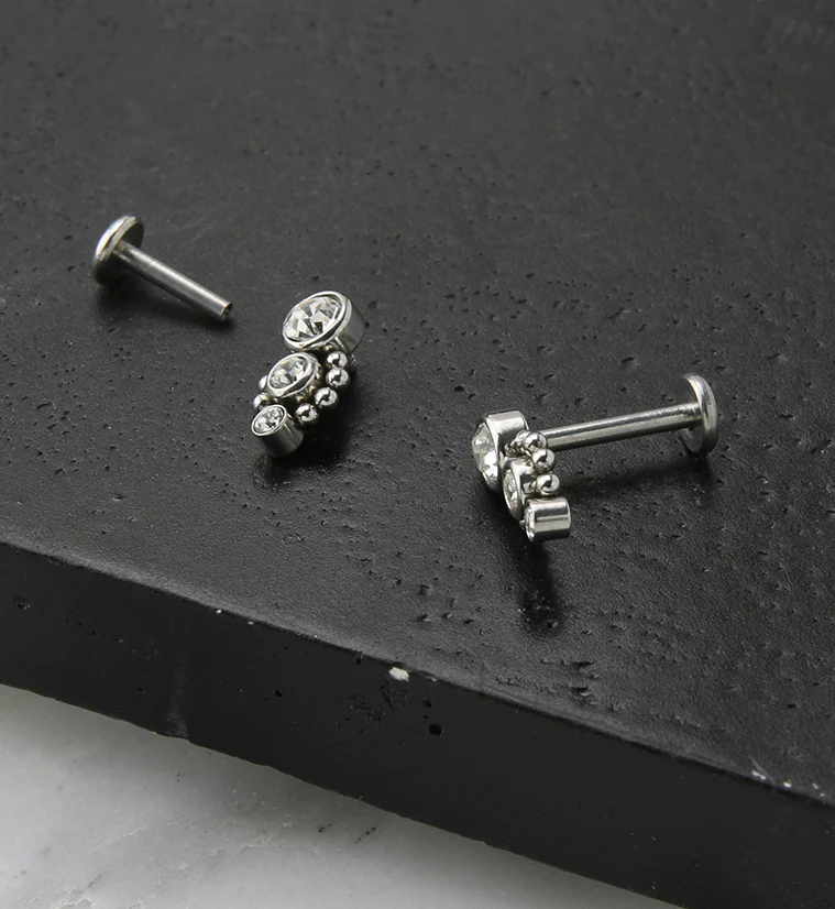 Trinal CZ Labret Post - Mrs Treak