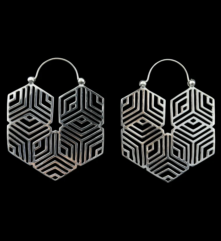 18G Jibe Silver Brass Earrings - Hangers - Mrs Treak