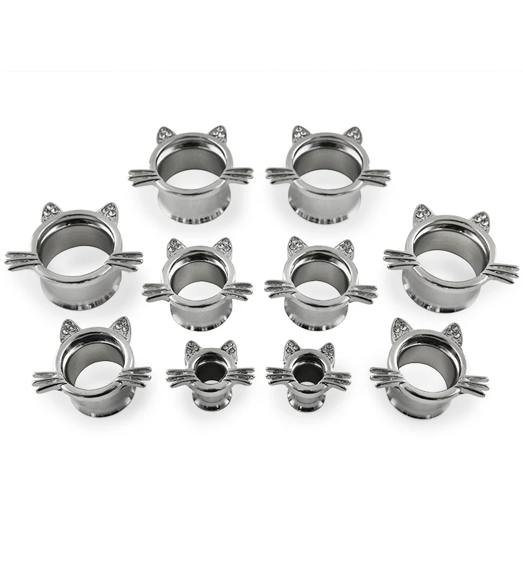 Kitty Cat Stainless Steel Tunnels - Mrs Treak