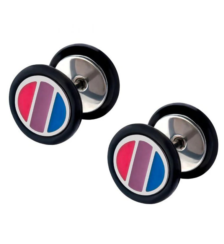 18G Pride Fake Plugs / Gauges Version 3 - Mrs Treak