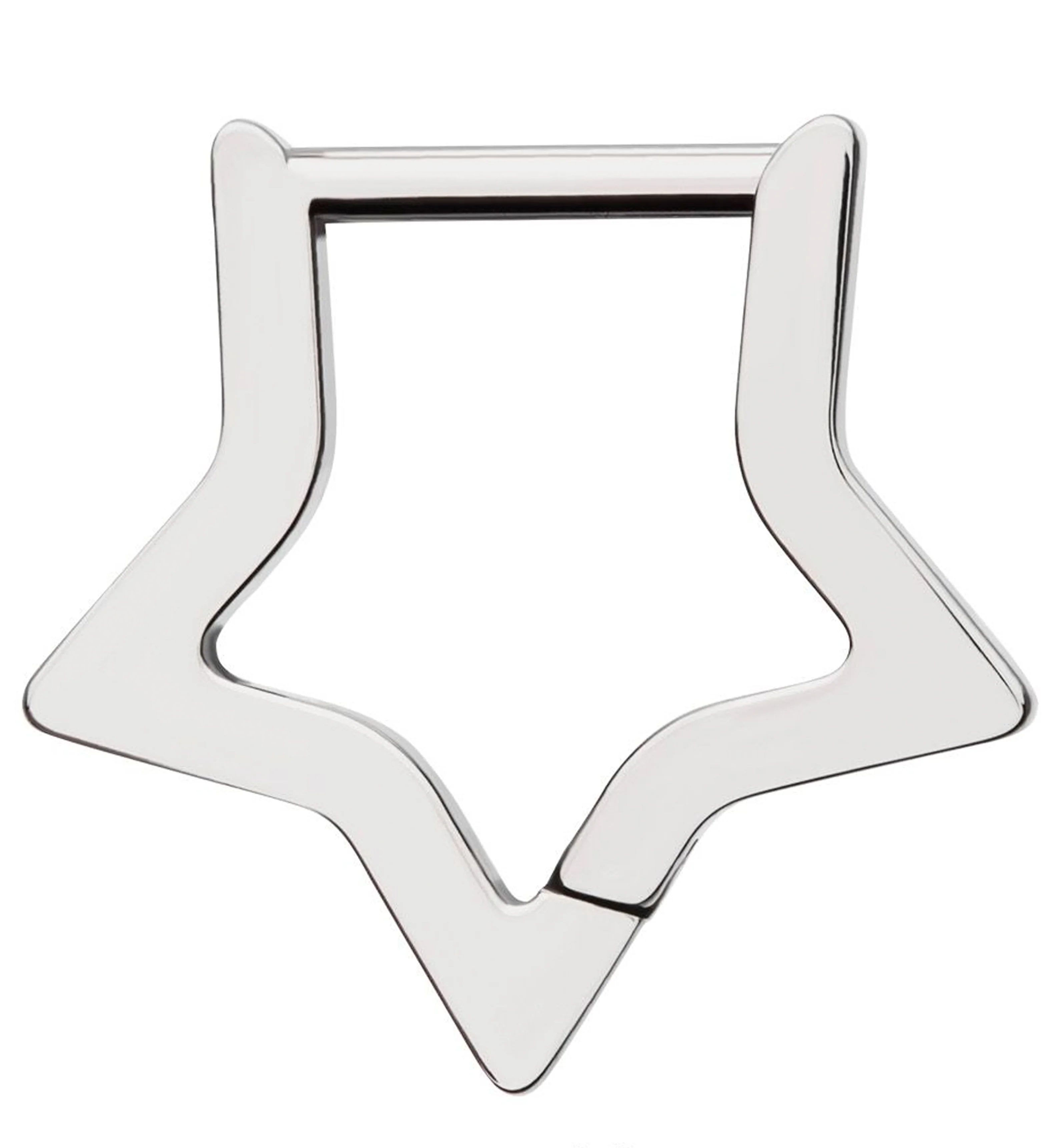Star Frame Titanium Hinged Segment Ring - Mrs Treak