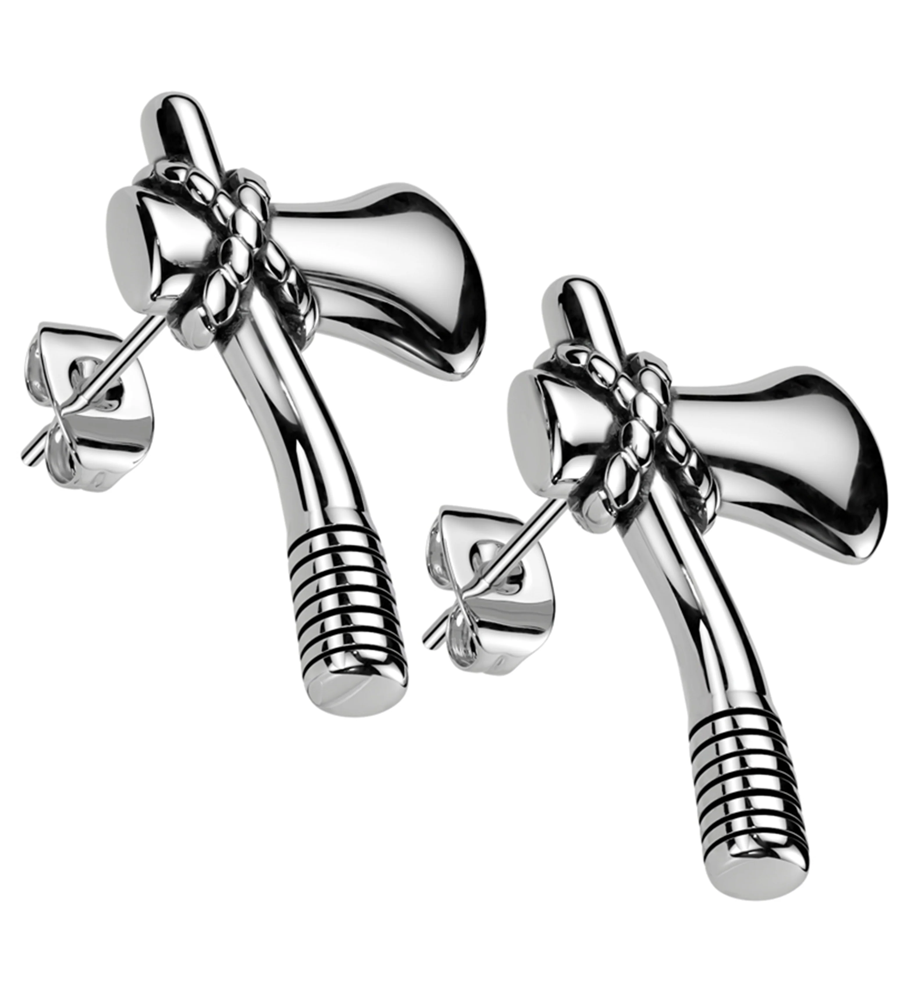 Axe Stainless Steel Stud Earrings - Mrs Treak