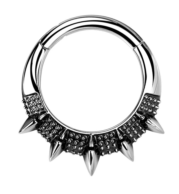 Barbed Hinged Segment Ring - Mrs Treak