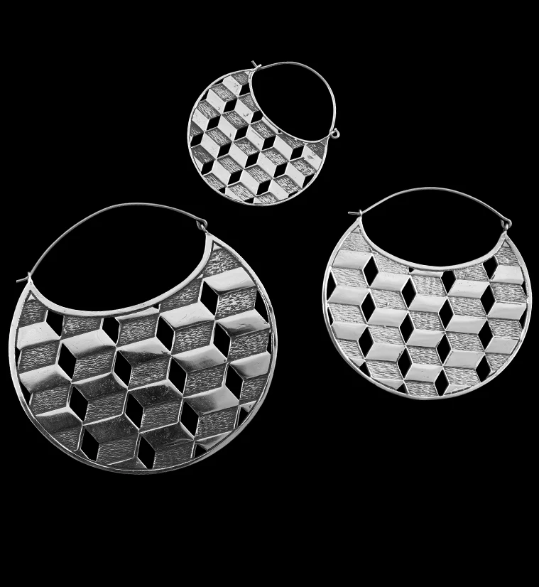 Silver Chamber Titanium Hangers - Earrings - Mrs Treak