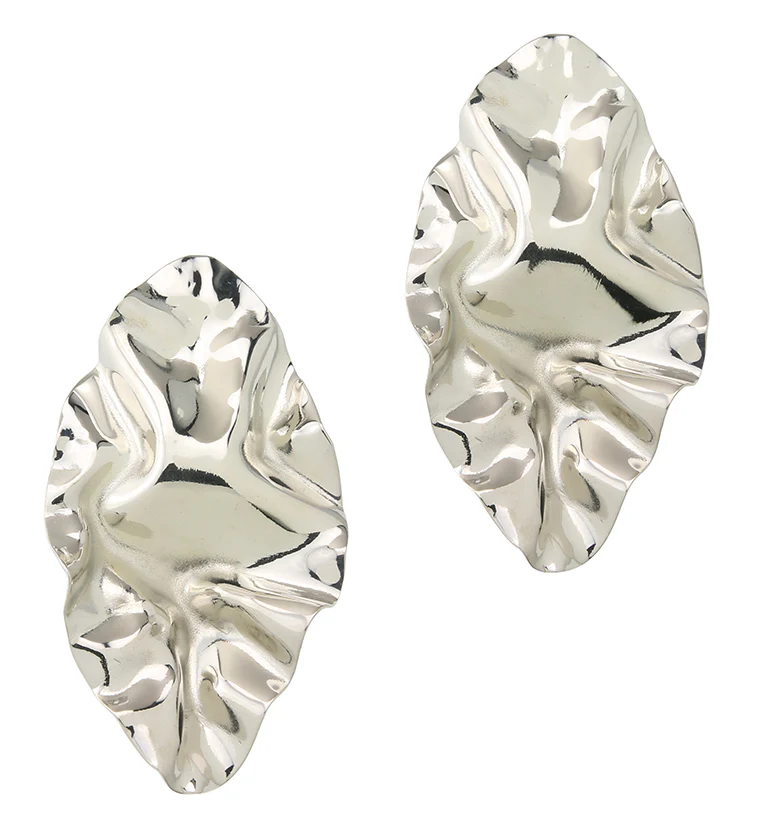 Flexure White Brass Ear Weights / Hangers - Mrs Treak