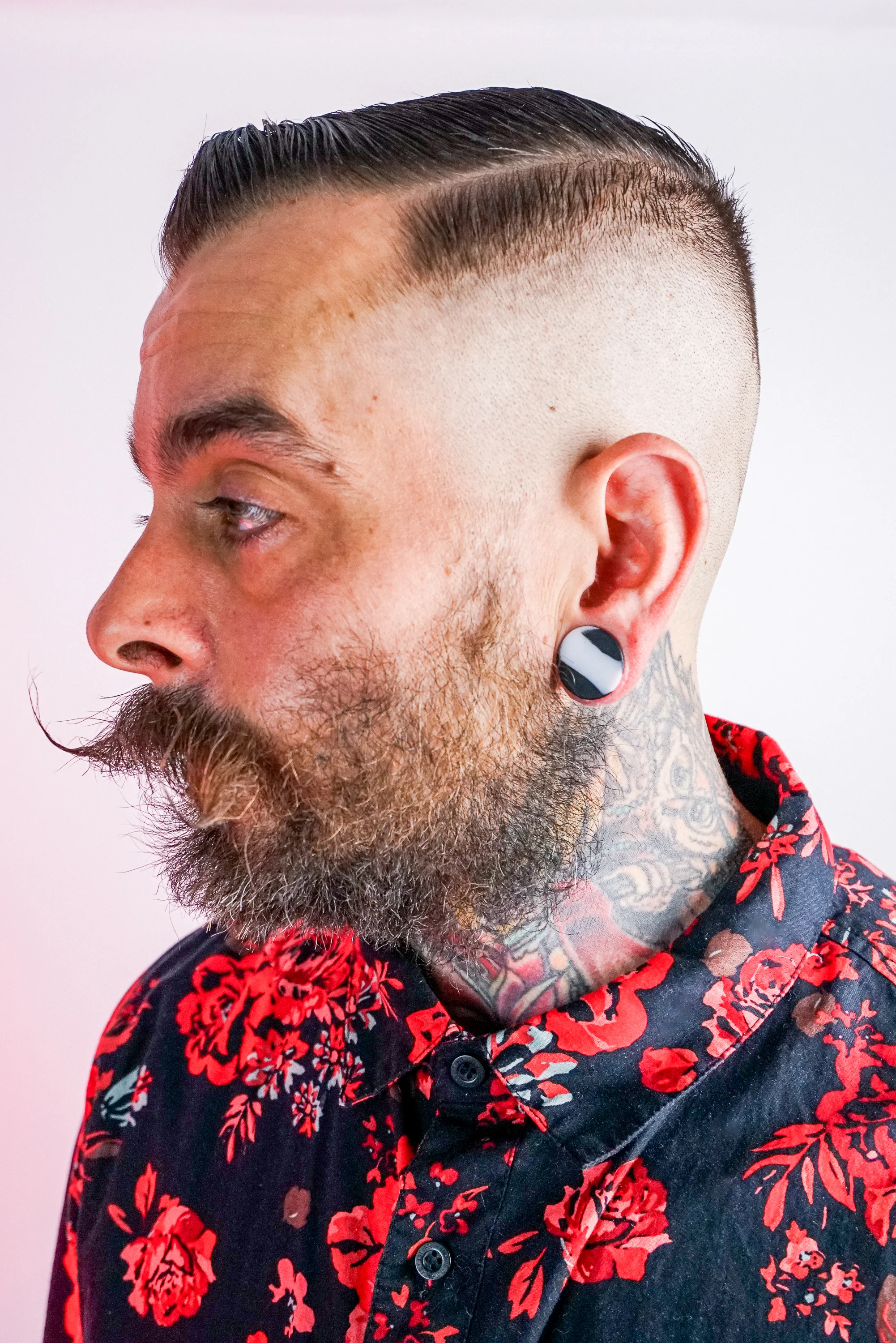 Black And White Double Flare Silicone Plugs - Mrs Treak