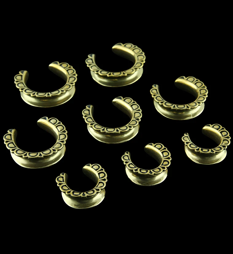 Gold PVD Petal Saddles - Mrs Treak