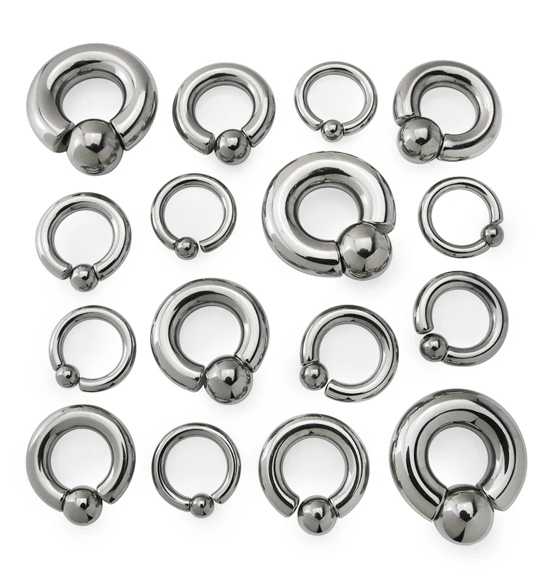 Internally Threaded Titanium Captive Bead Ring - Mrs Treak