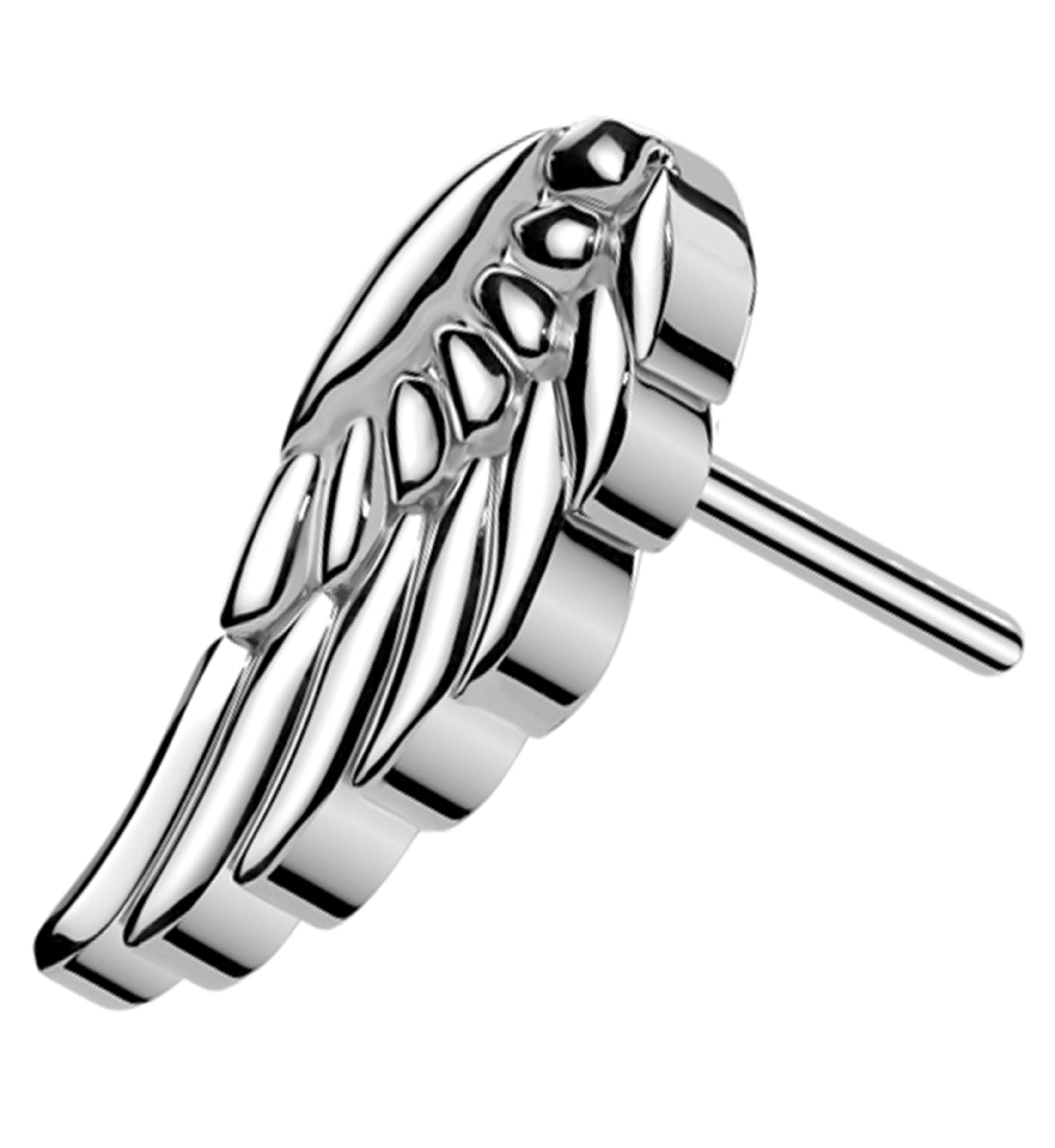 Angel Wing Titanium Threadless Top - Mrs Treak