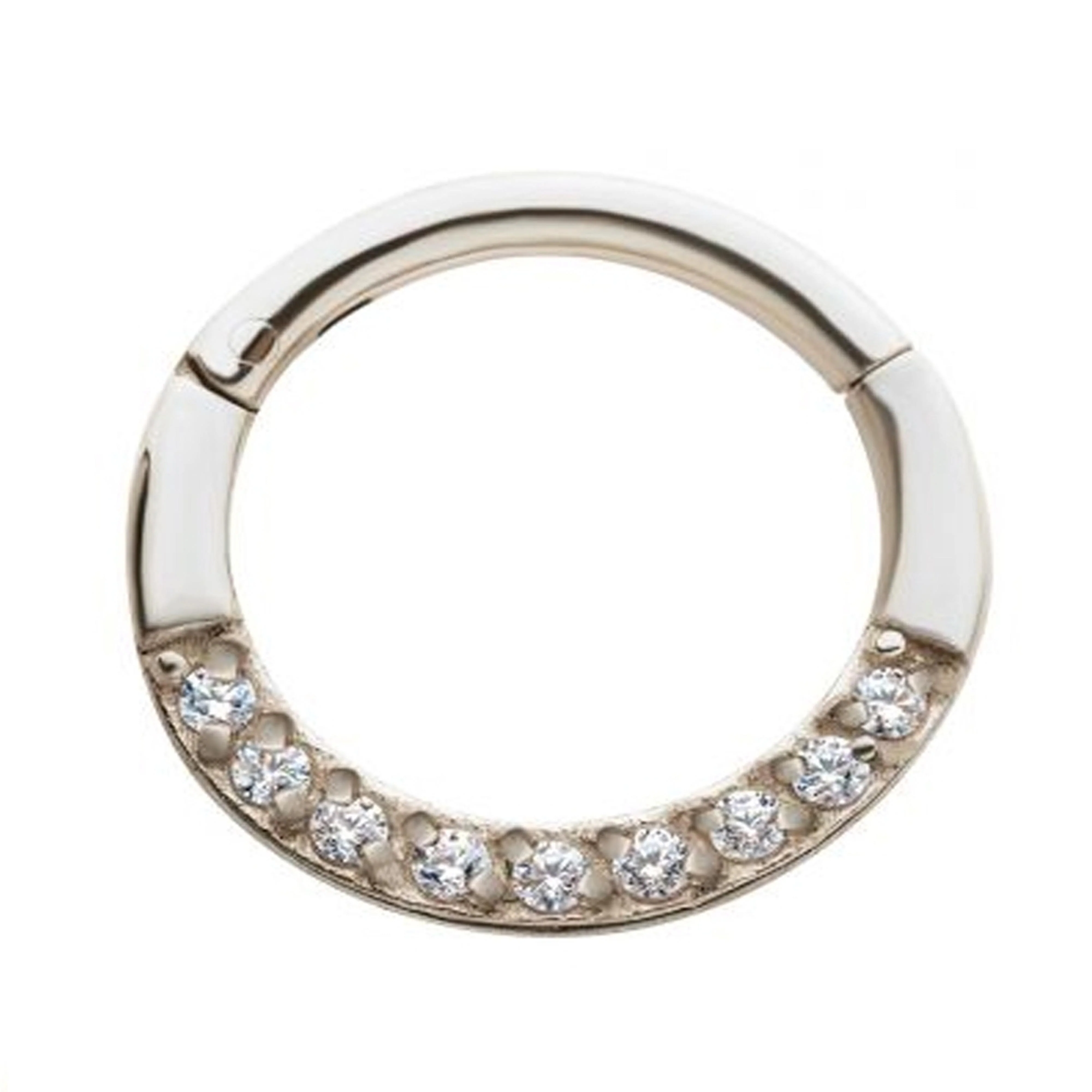 Tenfold CZ Hinged Segment Ring - Mrs Treak
