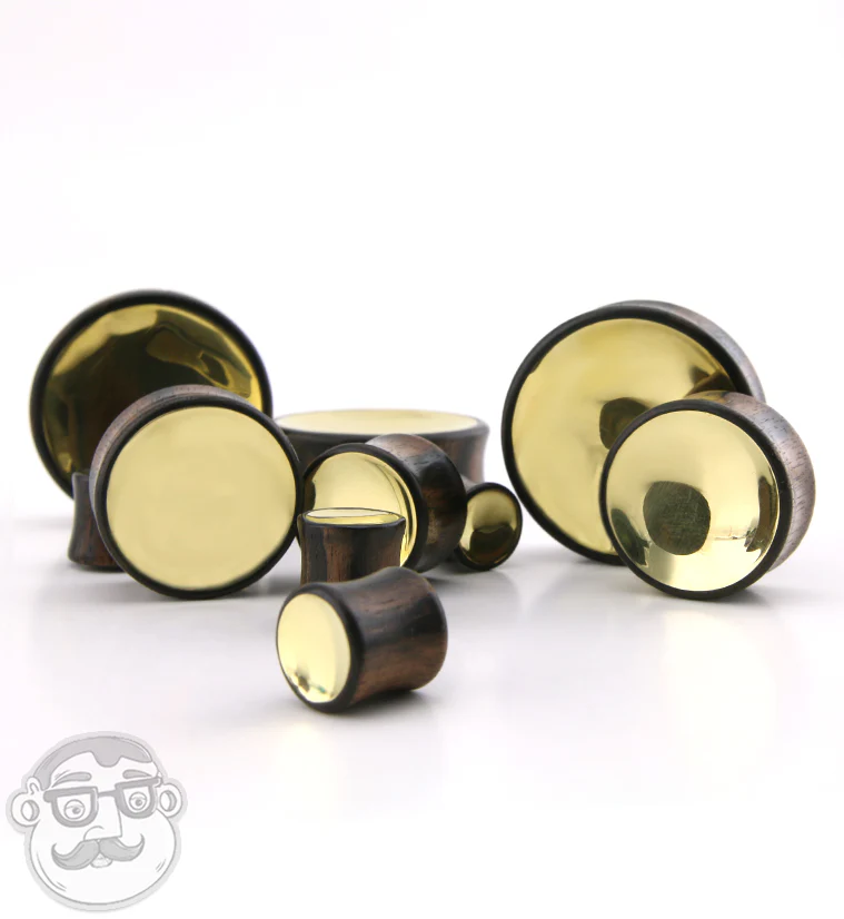 Auda Brass Wood Plugs - Mrs Treak