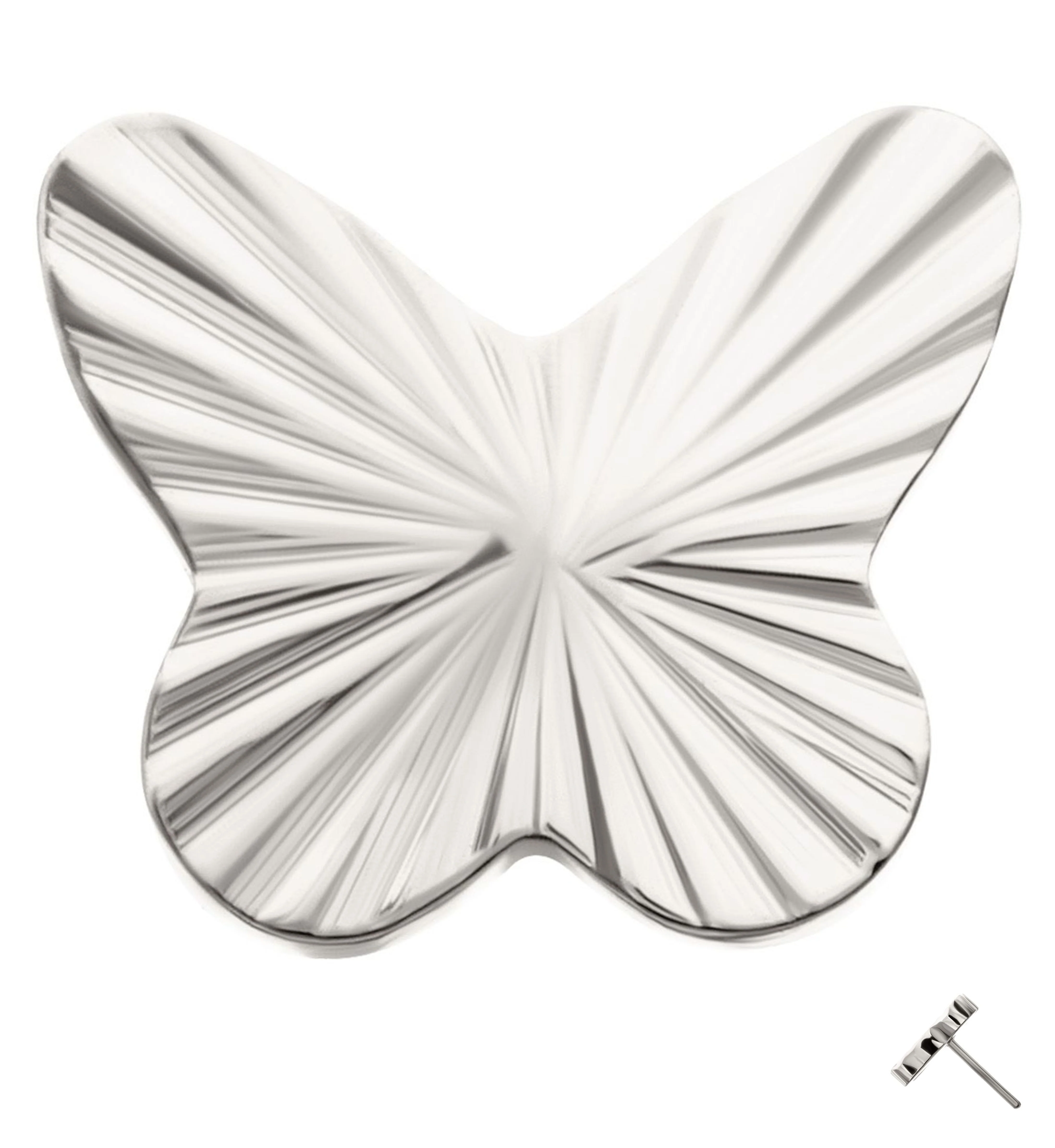 Score Butterfly Threadless Titanium Top - Mrs Treak