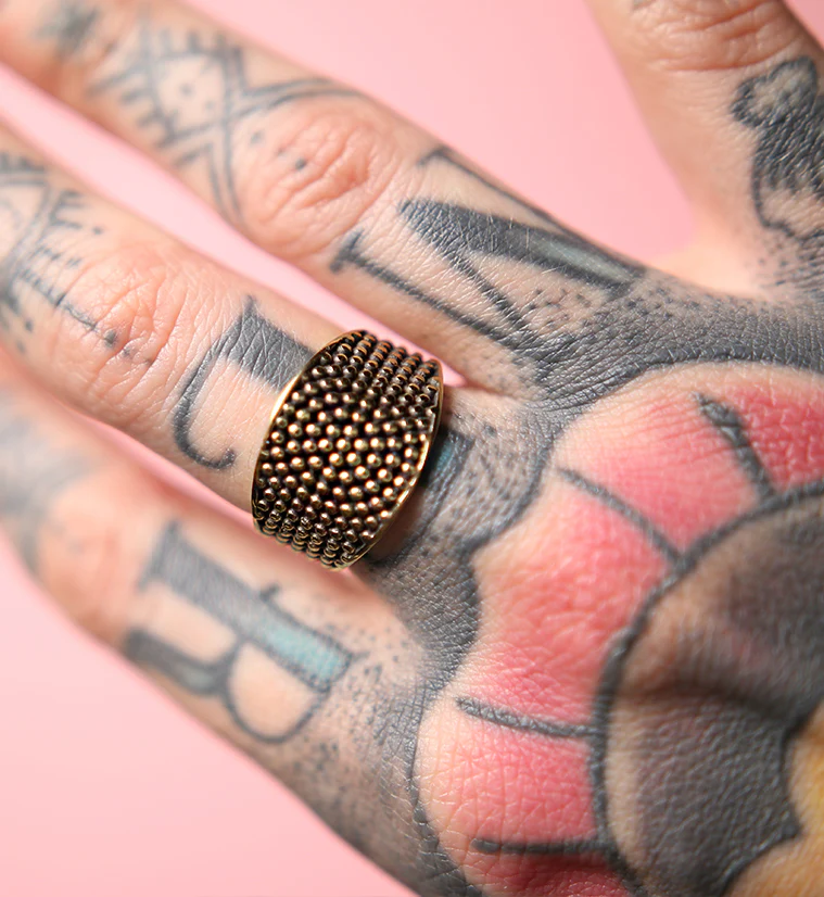 Shield Brass Ring - Mrs Treak