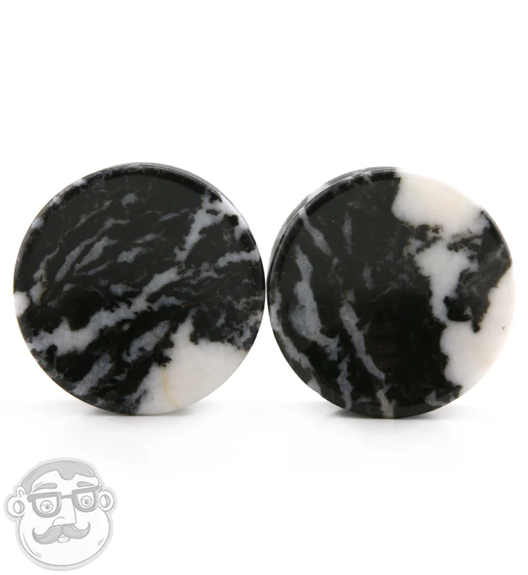 Zebra Jasper Stone Plugs - Mrs Treak