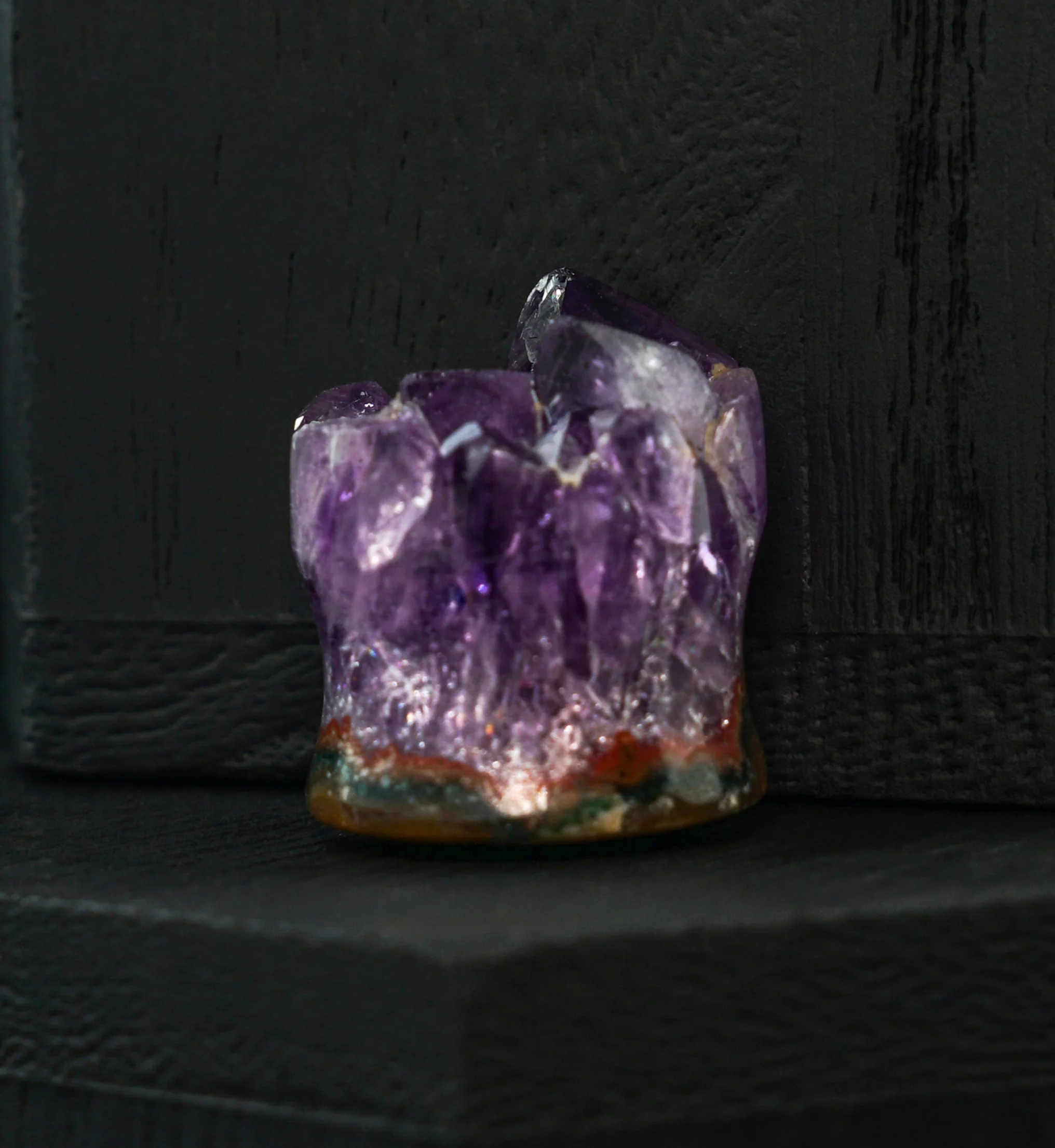 Raw Amethyst Plug 5/8