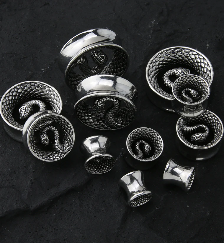 Snake Stainless Steel Tunnels - Mrs Treak
