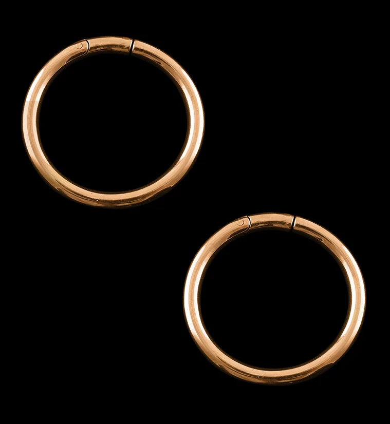 Rose Gold PVD Ear Weights - Mrs Treak