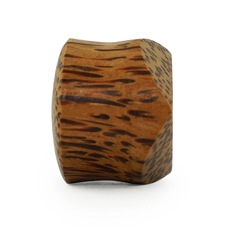 Coconut Wood Embossed Triangle Plugs - Mrs Treak