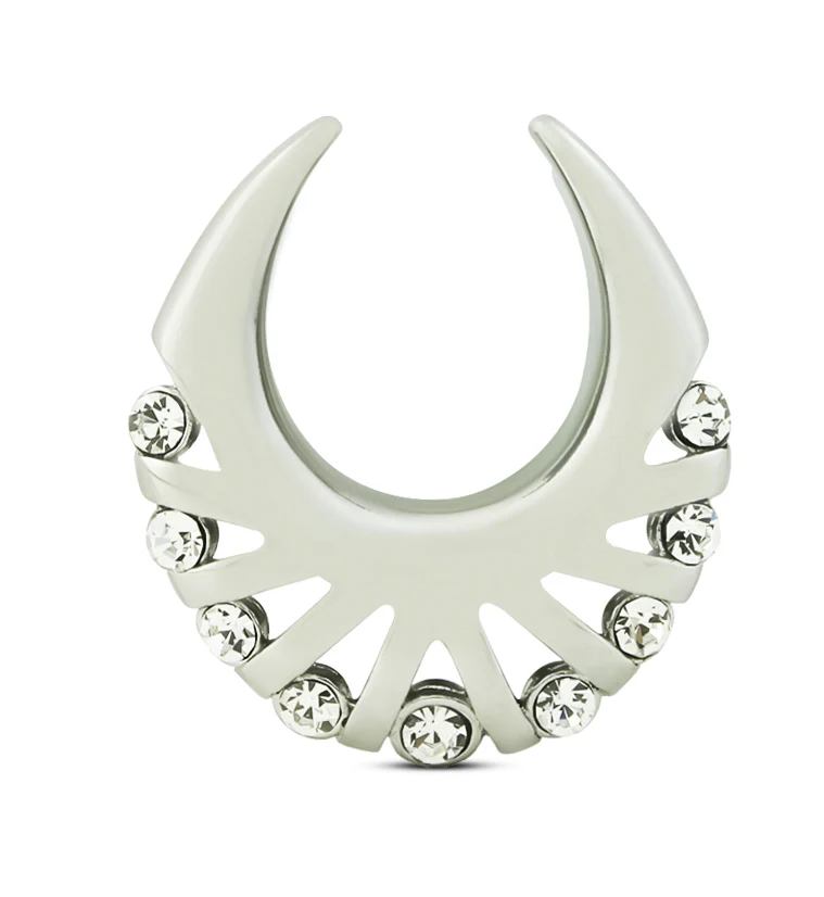 Vane Clear CZ Stainless Steel Saddles - Mrs Treak