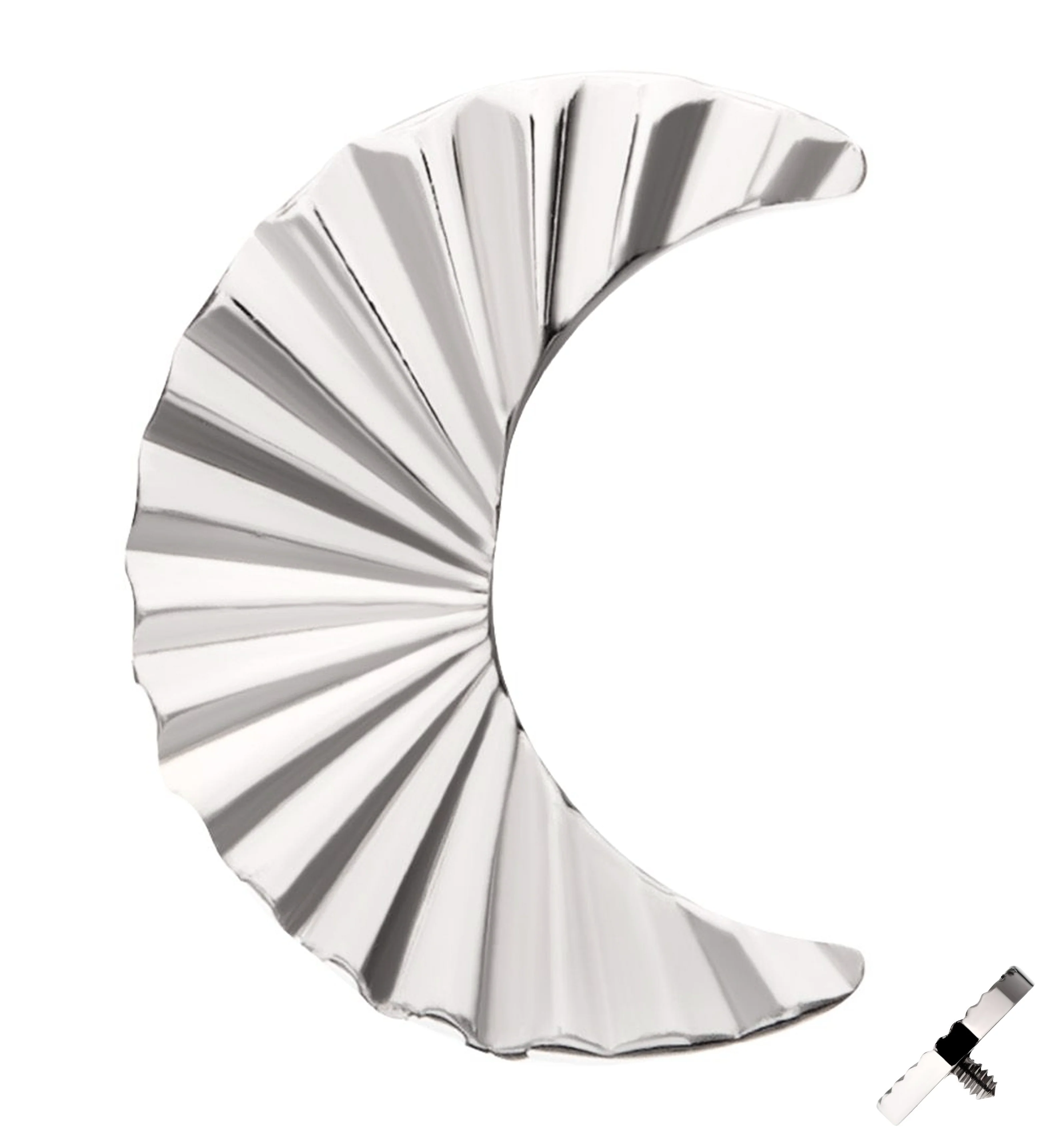 Score Crescent Moon Titanium Internally Threaded Top - Mrs Treak