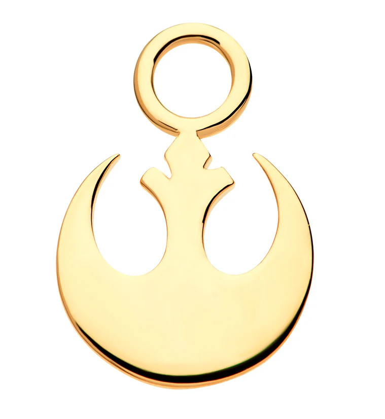 14kt Gold Star Wars Rebel Charm - Mrs Treak