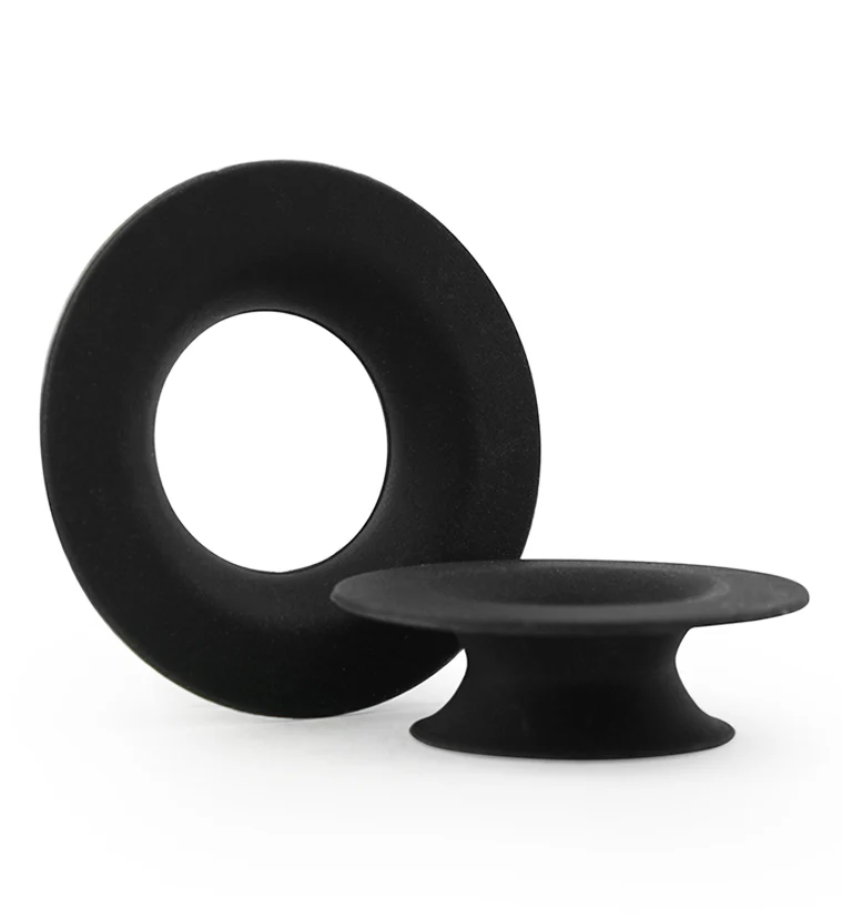 Kaos Black Silicone Mayan Flare Skin Eyelets - Mrs Treak