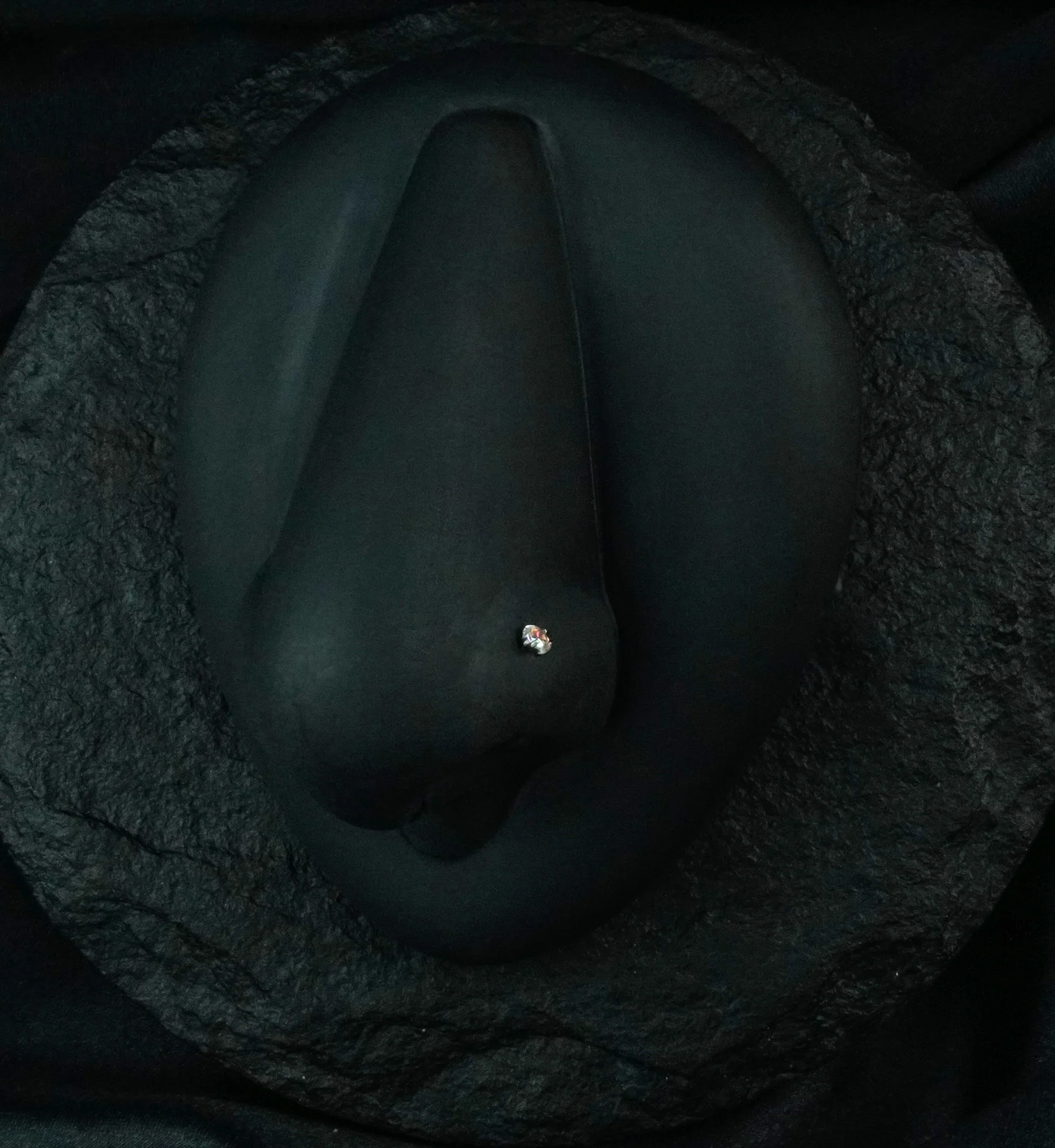 Rainbow Aurora CZ Titanium Nose Screw - Mrs Treak