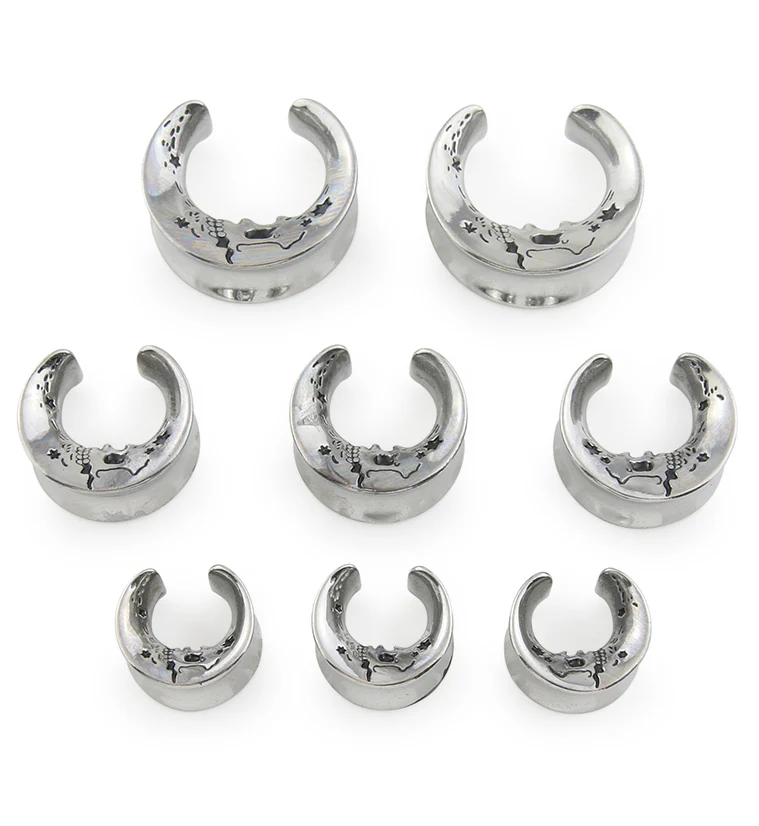 Skeleton Crescent Stainless Steel Saddles - Mrs Treak