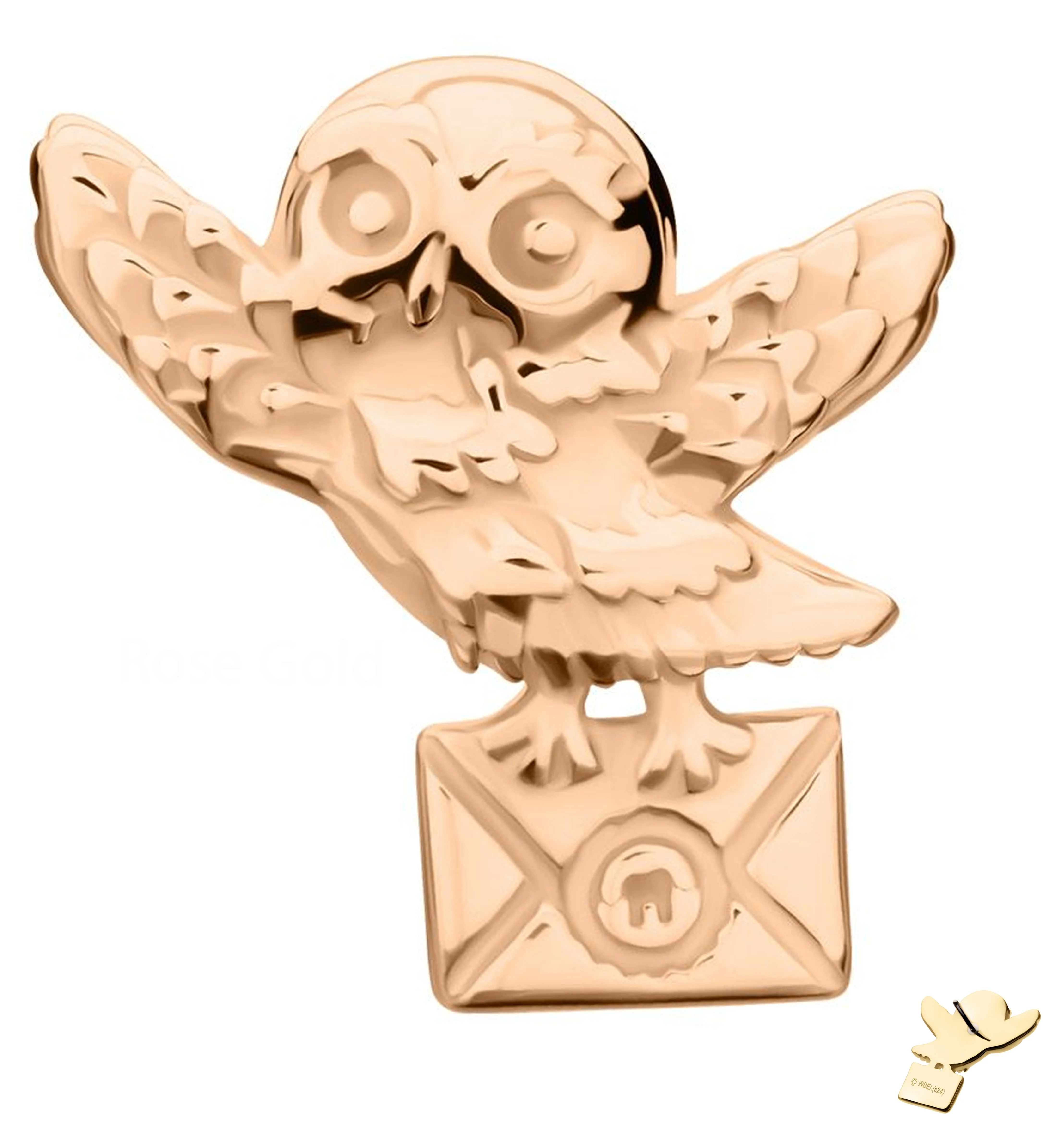 14kt Rose Gold Hedwig Threadless Top - Mrs Treak