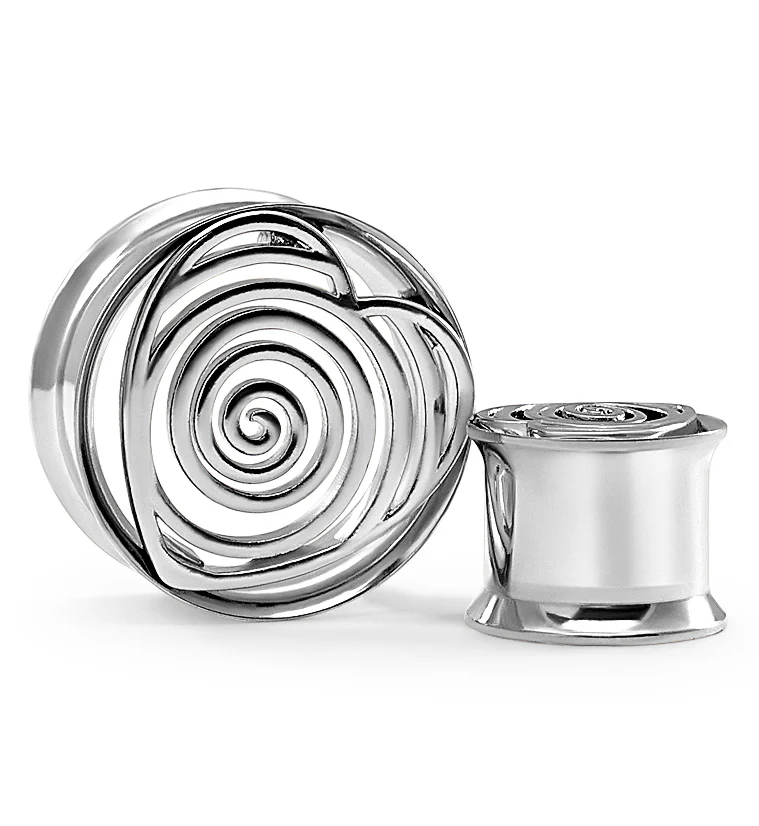 Hypnotic Love Stainless Steel Tunnels - Mrs Treak