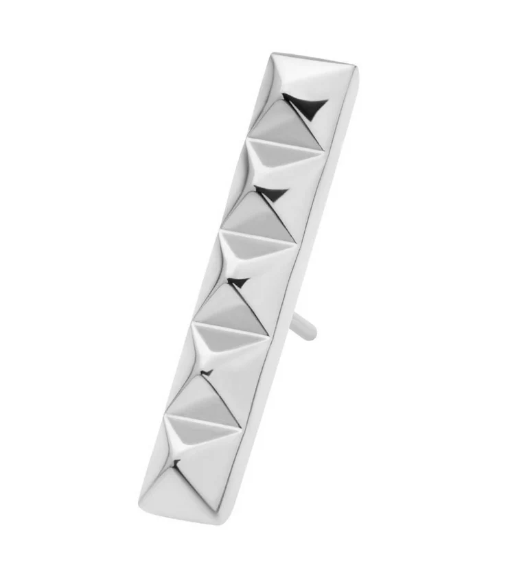 Polyhedra Stud Threadless Titanium Top - Mrs Treak