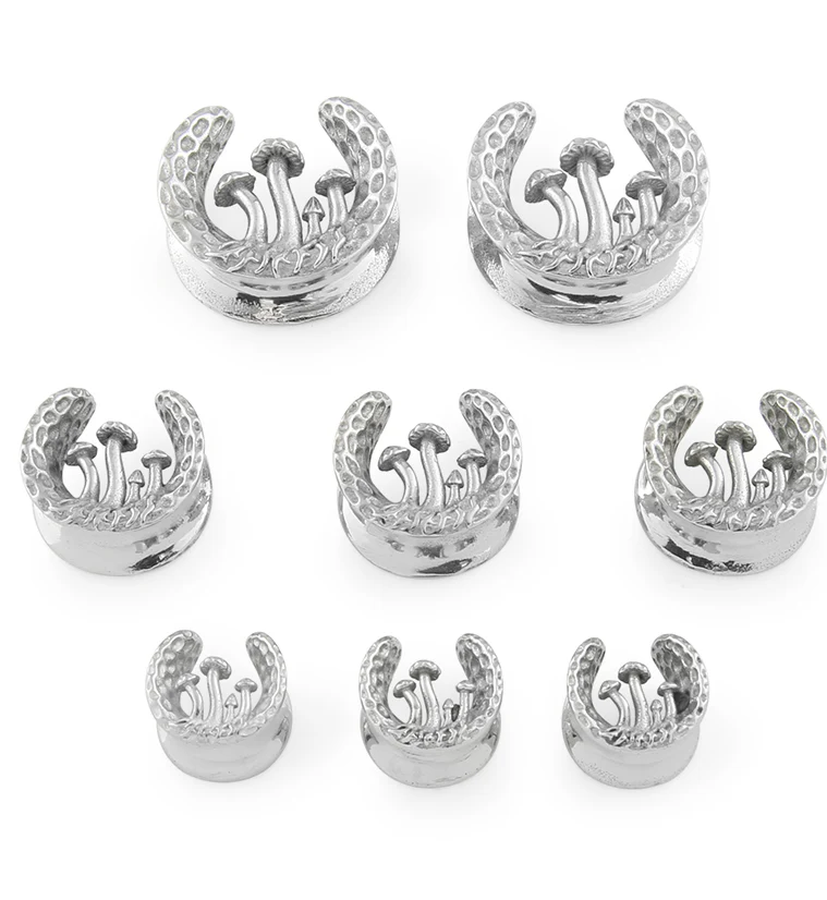 Hammered Mushroom Stainless Steel Saddles - Mrs Treak