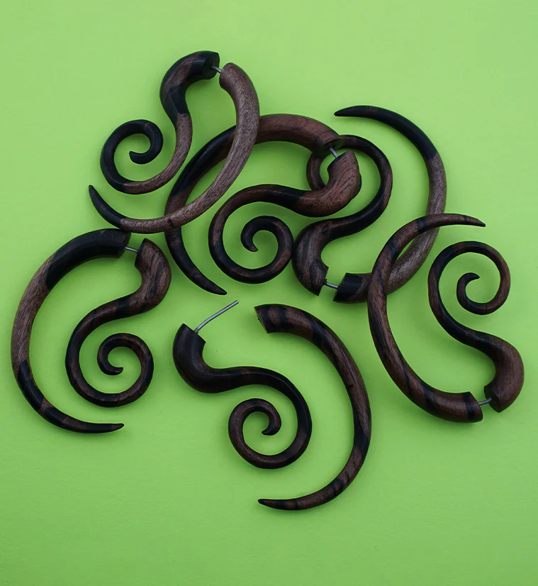 Helical Areng Wooden Spiral Hangers - Mrs Treak