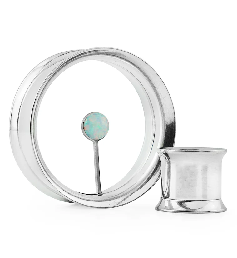 Solo Opalite Stainless Steel Tunnels - Mrs Treak