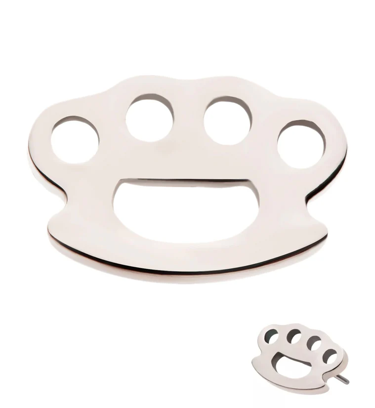 Brass Knuckle Threadless Titanium Top - Mrs Treak