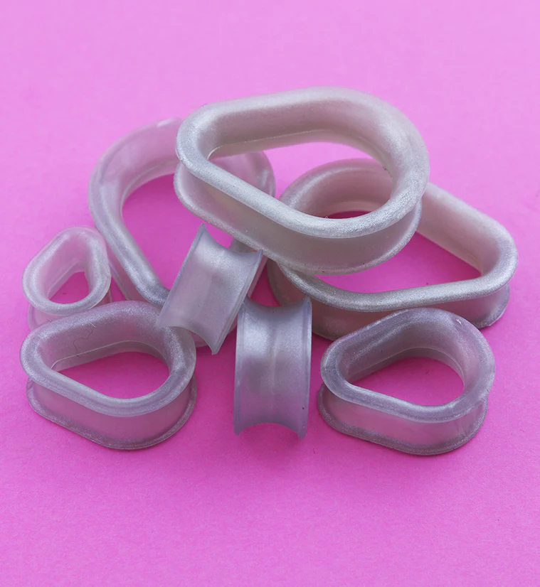 Kaos Hydra Silver Silicone Teardrop Eyelets - Mrs Treak