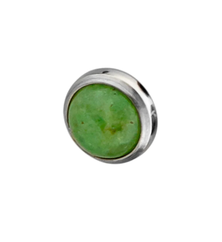 Green Aventurine Stone Titanium End - Mrs Treak