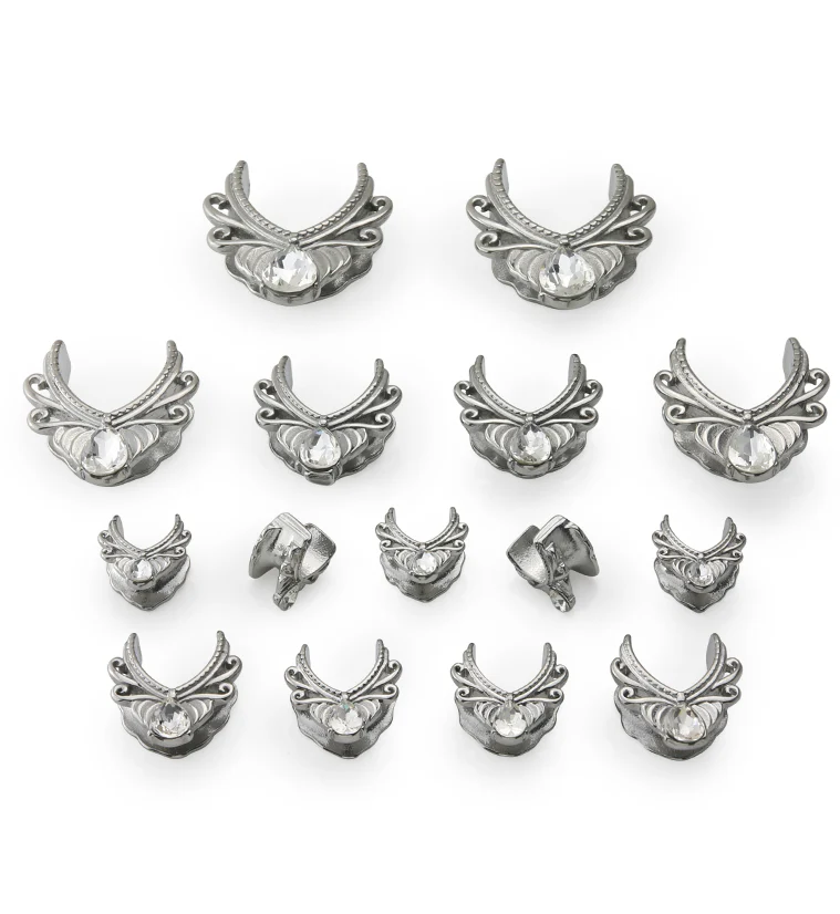 Gild Teardrop CZ Stainless Steel Saddles - Mrs Treak