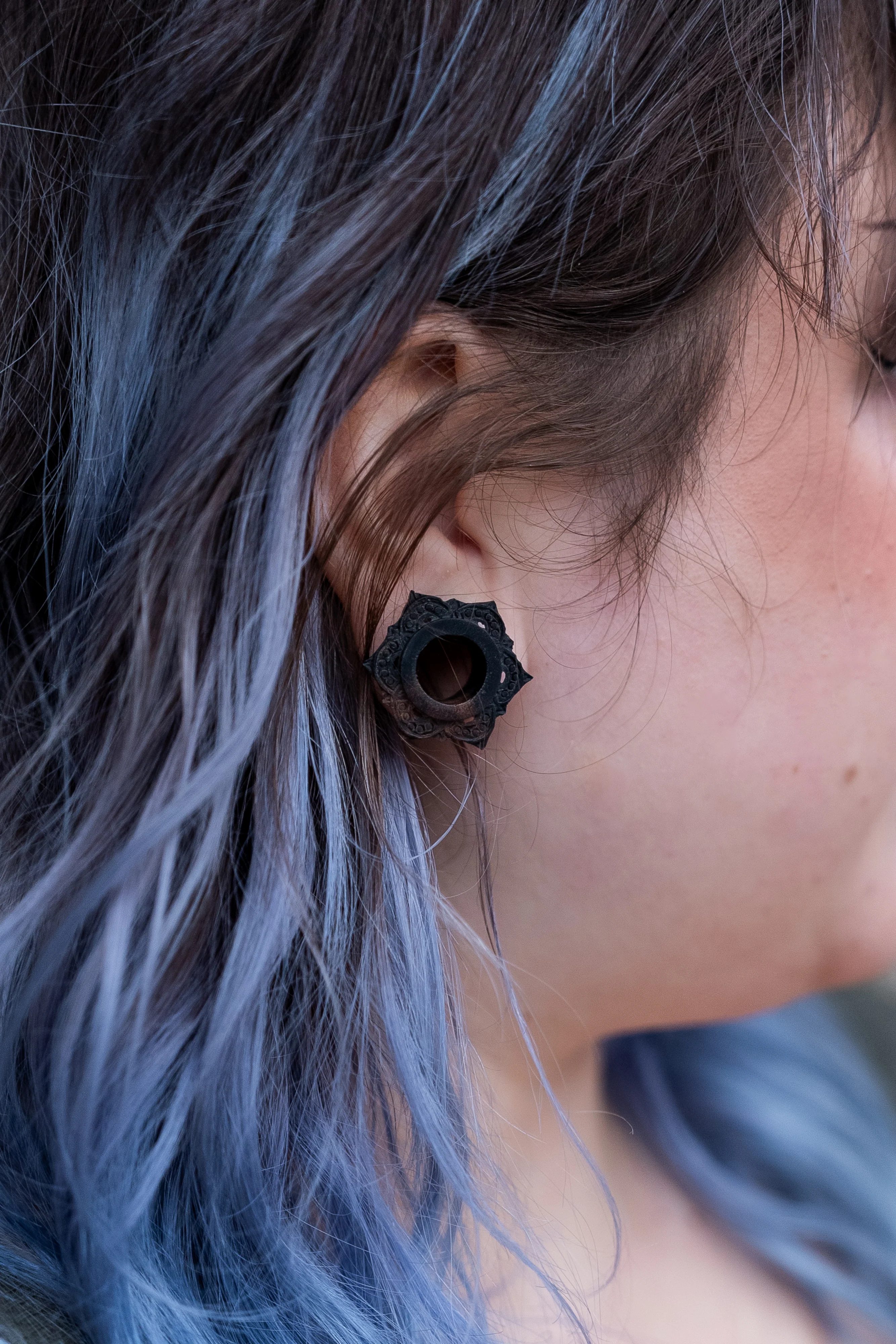 Filigree Areng Wood Mayan Flare Tunnel Plugs - Mrs Treak