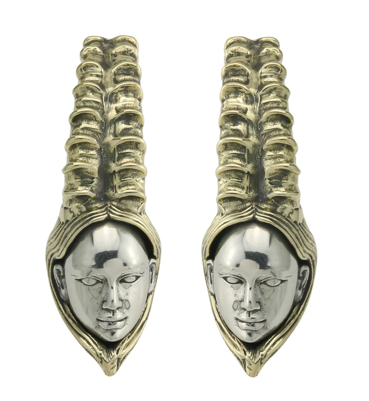 Siren Brass Ear Weights - Mrs Treak