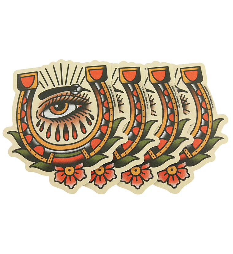 Crying Eye Horseshoe Sticker Pack (4 pack) - Mrs Treak